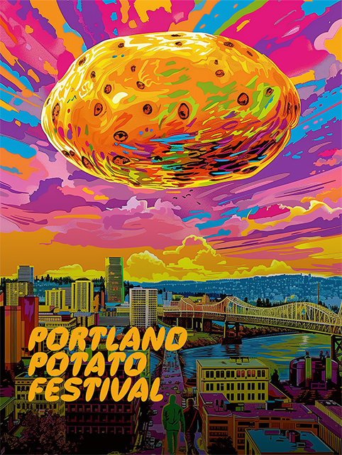 2024 Portland Potato Festival poster